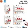 Annan elektronik Tuya 40A 1P 2P 3P 4P WiFi Smart Circuit Breaker Automatisk Switch Överbelastning Kortslutningsskydd med Alexa Google Home 231007