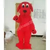 2024 Vendita calda Red Dog Costumi della mascotte Personaggio dei cartoni animati Vestito Vestito di Carnevale Adulti Taglia Halloween Festa di Natale Abiti di carnevale