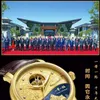 Montres-bracelets plaqué or 18 carats hommes de luxe montre diamant mâle horloge automatique mécanique créativité haute qualité affaires rétro homme montres