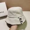 2024rets Cappello da donna lavorato a maglia da donna Stile francese Moda da donna Pescatore Protezione solare esterna Panama Streetwear Cappelli da sole