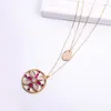 Pendentif Colliers Mode Arrivée Romantique Longue Couche Réglable Collier Pour Femmes À La Main En Gros Date Cadeau Fleur Bijoux