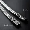 Gagafeel 100% 925 zilveren armbanden breedte 8 mm klassieke draad-kabel schakelketting S925 Thaise zilveren armbanden voor dames heren sieraden cadeau T239o