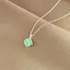 Pendentif Colliers Collier de cristal coloré pour femmes filles coeur zircon minimaliste doux tempérament chokers y2k accessoires bijoux fins