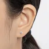 Boucles d'oreilles rondes en argent 925 pour femmes, 1 Ct, Moissanite, tendance, cadeau d'engagement, recommandation de bijoux LESF