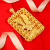 Ciondoli alla moda placcati in oro 24k prepotenti gioielli Buddha con collane con aquila, ciondolo che non sbiadisce senza catena