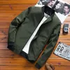 Jaquetas masculinas Primavera Outono Jaqueta Homens Ao Ar Livre Casual Fino Windbreaker Casaco Cor Sólida Beisebol M-4XL Poliéster Varsity