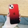 豪華なグラディエントキラキラキラキラ携帯電話ケースiPhone15 14 Pro Max 13 12 11 XS XR 7 8プラス透明な衝撃カバーカバー