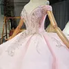 2024ピンクのキラキラした恋人Quinceanera Dresses Ball Gown Off Offer Offer