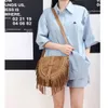 الشتاء Deerskin Velvet Tassel Counter Bag Vintage كبير السعة الكبرى حقيبة أزياء حقيبة يد حقيبة اليد Bolsa