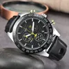 Tisso Wrist Watches for Men 2023メンズウォッチ6針のダイヤルワークQuartz Wastch Top Luxury Brand Chronograph Clock Leather Strap Fashion PRS516ホリデーギフト