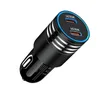 Chargeur de voiture PD 60W USB Type C 60W avec double adaptateur de voiture USB C PD 30W pour téléphone portable