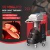 Skönhetssalong full kropp röd ljus terapi fysisk maskin maxlipo 5d 650 nm 940 nm laserfilt laserbälte fettreducerande bantningsmaskin med LED-ansiktsmask