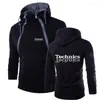 Sweats à capuche pour hommes Technics 2023 Dj 1200 platine musique mode manches longues Double fermeture éclair Harajuku décontracté impression haut