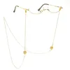 Accessori moda Catene per occhiali da donna da 70 cm Occhiali da sole Catena per occhiali con perline da lettura Catena per occhiali con strass Portacavo Collo in oro argento