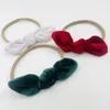 Accessoires pour cheveux, bandeau de noël pour enfants, rouge et vert, tenue pour bébé, vente en gros, ensemble de trois pièces avec nœud