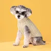 犬のアパレルファッションキャンディーカラー子犬のセーターかわいいペットピュアニットプルオーバー春の秋と冬のために暖かく保つ