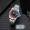 Roless Mens/Womens Watches Automatic Mechanical 40mm Watch 904l Rostfritt stål Blue Black Ceramic Sapphire Glass Super Luminous armbandsur Cy
