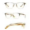 Mode Sonnenbrillenrahmen Belight Optical Männer Japan Design Vintage Quadrat Retro Titan mit Acetat Brillengestell Rezept 3074
