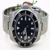 Toppkvalitet Nej Datum 114060 Rostfritt stål Black Ceramic Bezel Mens Automatic Sport Wrist Watches Christmas Gift Men's Watche277T