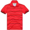 Nowa moda męska kołnierz haftowa polo polo Stripe Men T-shirtsmale krótkie topy bawełniane boy sportowe 342J