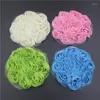 Hair Accessories 10pcs Fashion 8cm Shabby Chiffon Roses Bouquet For Infant Baby Girls Headbands Big Flower Toddlers Hairband Hairclip