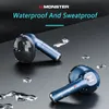 Słuchawki Monster XKT10 Bluetooth Słuchawki bezprzewodowe słuchawki graficzne zestaw słuchawkowy Wodoodporna redukcja szumów TWS z mikrofonem Sport Earbud 231007