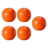 Dekorativa blommor Orange Model Fruit Ornaments Artificial Oranges Models Prydnader Fake Foams Decorations Simulated Toddler Toys