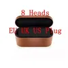 8Heads Hair Curler Dark Blue Multi-Function Hair Styling Device Automatisk curlingjärn för normala hårstrån EU/Storbritannien/oss med presentförpackning