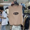 Designer Deisel T -shirt stickad ärmlös väst för kvinnors nya bantning och bantning Hot Girls 'Outfits 2023