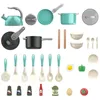 Kitchens Play Food Kids Kitchen Toy Accessories Toddler Pretend Cooking Playset with Pots Pans Utensils Cookware Toys for Children 231007