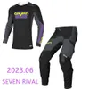 Autres vêtements 2023 05 Violet SEVEN Rival MX Gear Set Off Road Motocross Set Dirt Bike Suit MX Vêtements Moto ComboL231008