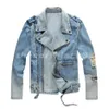남성 재킷 패션 최고의 품질 데님 재킷 캐주얼 힙합 디자이너 외부웨어 유명한 의류 플러스 크기 M-4XL240D
