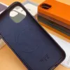 Capa magnética de couro para telefone para iPhone 15 14 Pro Max compatível com capa de couro PU MagSafe para celular com logotipo e pacote de varejo
