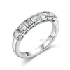 Solitaire Ring Kuololit Asscher klippte 585 14K 10K Vitguldringar för kvinnor 25 mm Luxury Engagement Anniversary 231007