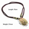 Anhänger Halsketten Mode Böhmischen Schmuck Naturstein Geknotet Passende Oval Achat Malachit Frauen Perlen Halskette