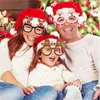 9pcs Noel Baba Xmas Ağacı Elk Kağıt Gözlükleri Çerçeve Noel Gözlükleri Fotoğraf PROP Noel Dekorasyonları Yeni Yıl Navidad Çocuk Hediyesi GC2361