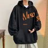 Herren Hoodies Vintage Hoodie Amerikanischer Frühling und Herbst Oversize Rundkragen Top Lose Schwarz Weiß Blau Grün Aprikose M-5XL