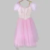 Stage Wear 2023 Gros enfants Princesse Robe Ballet Fille Tutu Jupe Puff Manches Soirée Enfants Cosplay Costume