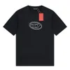 T-shirt unisex in jersey di cotone vintage T-shirt uomo Brandizzata con maxi stampa logo ovale D in rilievo T-shirt Estate Hip Hop Top T-shirt Streetwear | 55199