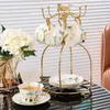 2023 New Style Light Luxury Bone Porcelain Exquisite Coffee Cup and Saucer Set Afternoon Tea Set Coffee Cup Set