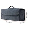 Car Organizer Large Capacity Anti Slip Trunk Compartment Boot Storage Organiser Gray Case Utility Tool Bag