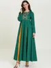 エスニック服2023秋プラスサイズ冬エレガントなアラブプラスサイズの女性のためのヒジャーブアバヤドバイロングドレス