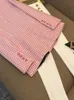 2023 Autumn Pink Houndstooth Blazers Blazers z długim rękawem przyciski z podcięciem lapelu z podwójną warstwą warstwy o3O072097