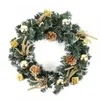 Decorative Flowers Pre Lit Artificial Christmas Wreath| Flocked With Mixed Decorations And Wreaths Battery Operated Wire Wreath