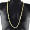 new rendy 75cm Men's hip hop Necklace 316L Stainless Steel 8mm Huge Wheat Rope Necklace Chains Link chain CARA1106274n