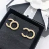 Pendiente de diseñador Moda Charm Stud Letra C Mujeres Pendientes de aro Joyería Ohrringe Mujer CCity Borla Orecchini 54575