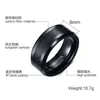 Wedding Rings Modyle 2023 Fashion Punk Men's Tungsten Carbide 8MM Black Carbon Fiber Inlay and Beveled Edges Ring for Lovers 231007