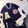 Herrenjacken Amerikanische Buchstaben Hohe Qualität Handtuch Gestickte Jacke Mantel Männer Straße Hip Hop Retro Baseball Uniform Paar Lässige Lose Jacke 231007