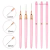 Pinceaux à ongles Art Liner 5pcs Brosse pour longues lignes UV Gel Vernis Peinture Design Stylos à dessin 231007