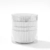 Doublures de Cupcake blanches, paquet de 100 pièces avec boîte en PVC, gobelets à Cupcake en papier de qualité alimentaire, tasses de cuisson 1221317